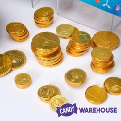 Thompson Hanukkah Gelt Gold Foiled Milk Chocolate Coins 1-Ounce Mesh Bags: 30-Piece Tub 11 Thompson Hanukkah Gelt Gold Foiled Milk Chocolate Coins 1-Ounce Mesh Bags: 30-Piece Tub -Candy World Shop thompson hanukkah gelt gold foiled milk chocolate coins 1 ounce mesh bags 30 piece tub candy warehouse 5