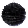 Tissue Paper 14-Inch Pom Pom - Black -Candy World Shop tissue paper 14 inch pom pom black candy warehouse 1