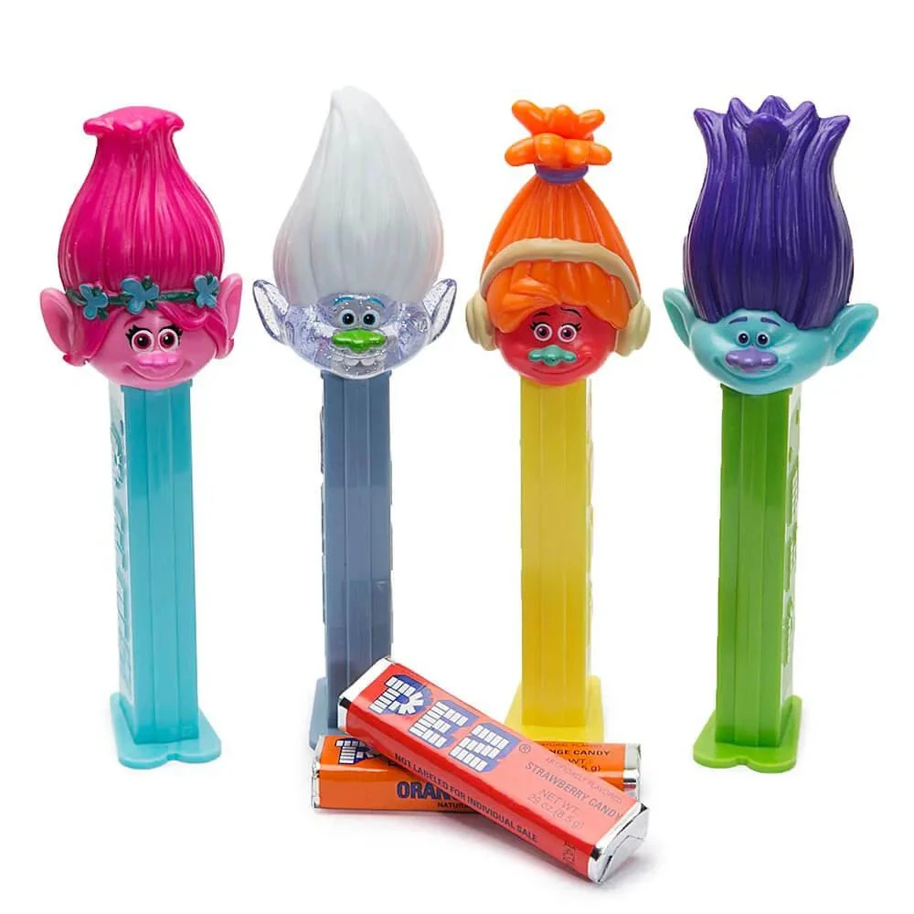Trolls PEZ Candy Packs: 12-Piece Display 3 Trolls PEZ Candy Packs: 12-Piece Display