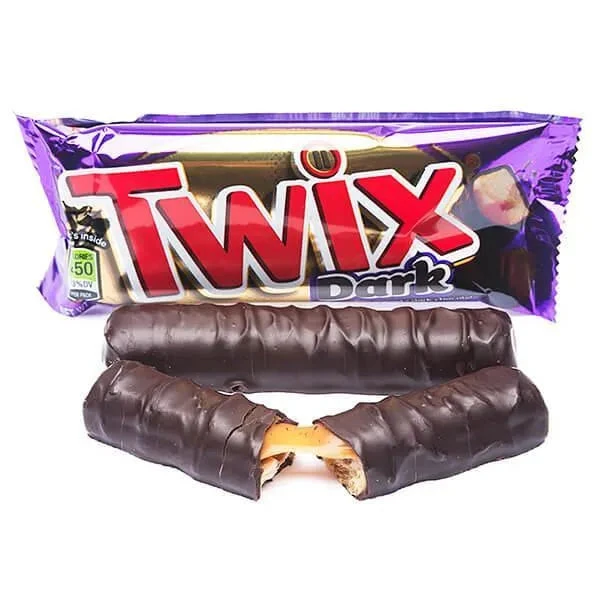 Twix Dark Chocolate Candy Bars: 36-Piece Box 3 Twix Dark Chocolate Candy Bars: 36-Piece Box