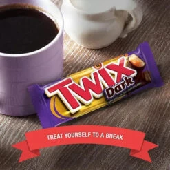 Twix Dark Chocolate Candy Bars: 36-Piece Box 12 Twix Dark Chocolate Candy Bars: 36-Piece Box -Candy World Shop twix dark chocolate candy bars 36 piece box candy warehouse 5