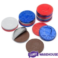 USA Patriotic Foiled Milk Chocolate Coins: 1LB Bag 9 USA Patriotic Foiled Milk Chocolate Coins: 1LB Bag -Candy World Shop usa patriotic foiled milk chocolate coins 1lb bag candy warehouse 4