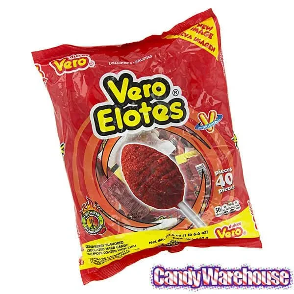 Vero Elotes Chili Lollipops: 40-Piece Bag 5 Vero Elotes Chili Lollipops: 40-Piece Bag - Image 3