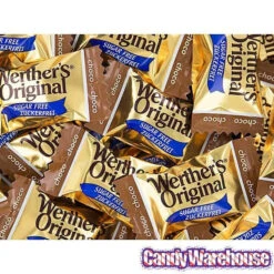 Werther's Original Sugar Free Caramel Chocolate Hard Candy: 1.75LB Box -Candy World Shop werther s original sugar free caramel chocolate hard candy 1 75lb box candy warehouse 3