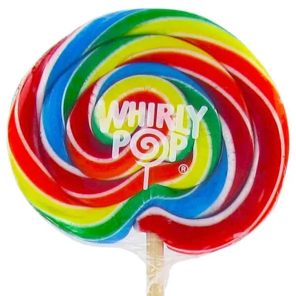 Whirly Pop 3-Ounce Swirl Suckers - Rainbow: 48-Piece Case 3 Whirly Pop 3-Ounce Swirl Suckers - Rainbow: 48-Piece Case