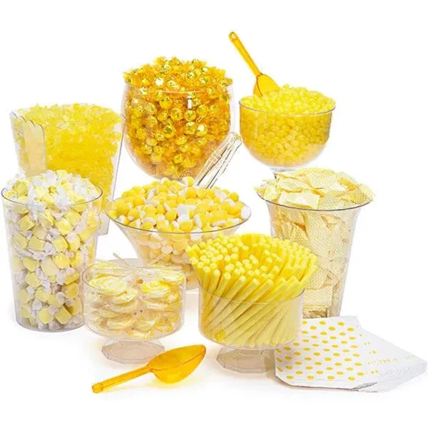 Yellow Candy Buffet Kit: 25 To 50 Guests 3 Yellow Candy Buffet Kit: 25 To 50 Guests