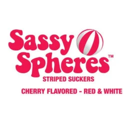 YumJunkie Sassy Spheres Cherry Red Striped Ball Lollipops: 100-Piece Bag -Candy World Shop yumjunkie sassy spheres cherry red striped ball lollipops 100 piece bag candy warehouse 3