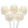 YumJunkie Sassy Spheres Pineapple White Striped Ball Lollipops: 100-Piece Bag -Candy World Shop yumjunkie sassy spheres pineapple white striped ball lollipops 100 piece bag candy warehouse 1