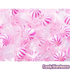 YumJunkie Sassy Spheres Strawberry Pink Striped Candy Balls - Petite: 5LB Bag 13 YumJunkie Sassy Spheres Strawberry Pink Striped Candy Balls - Petite: 5LB Bag -Candy World Shop yumjunkie sassy spheres strawberry pink striped candy balls petite 5lb bag candy warehouse 5